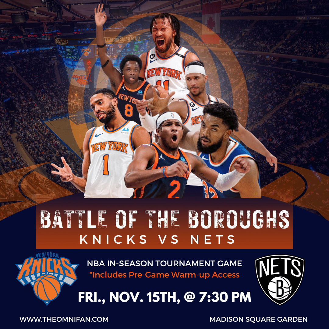 Nets vs. Knicks "Battle of the Boroughs" 11-15-24