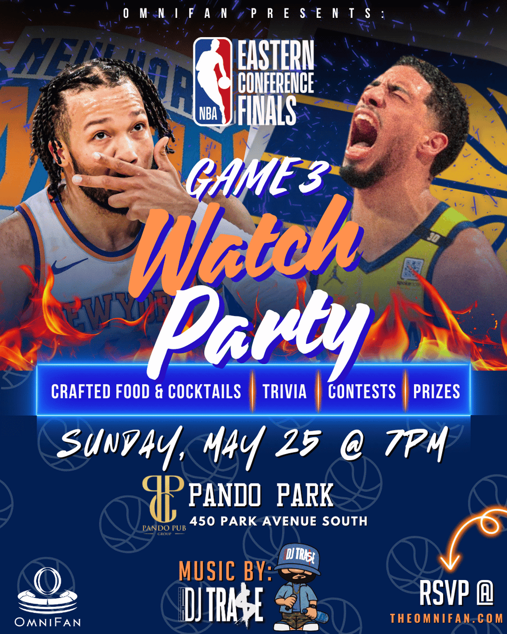 Knicks vs. Pacers (Game 3) Eastern Conference Finals Watch Party