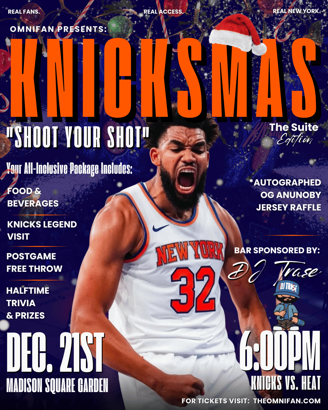 Knicks vs. Heat - Knicksmas "Shoot Your Shot" - Lounge Edition (12-21-25)