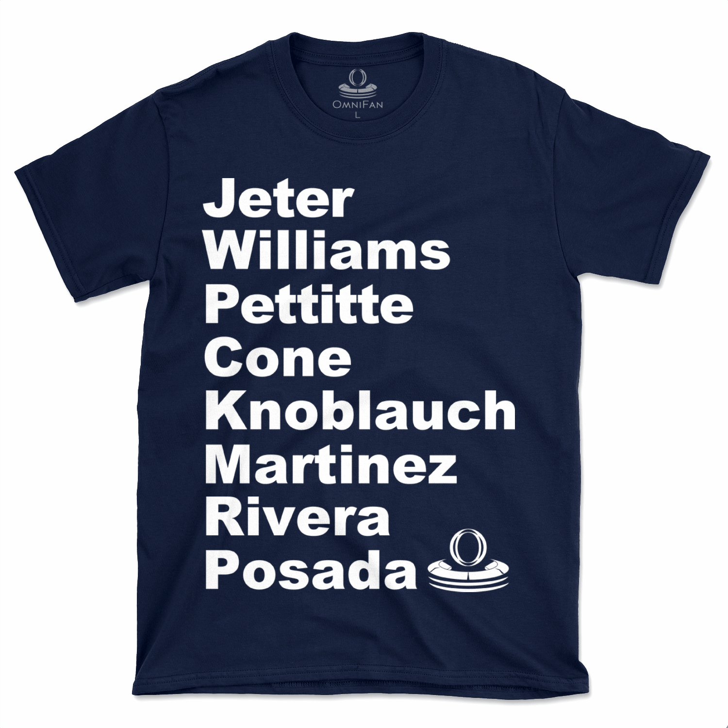 3-Peat ('98-'00) NY Yankees Roster T-Shirt - OmniFan