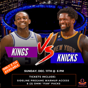 Kings vs. Knicks 12-11-22 (Individual Game Tickets)